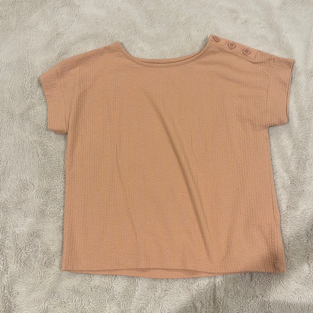 Peach button shirt